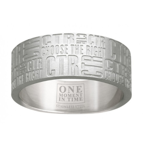 Yiwu Aceon Stainless Steel Tabloid Custom Engraved CTR Ring