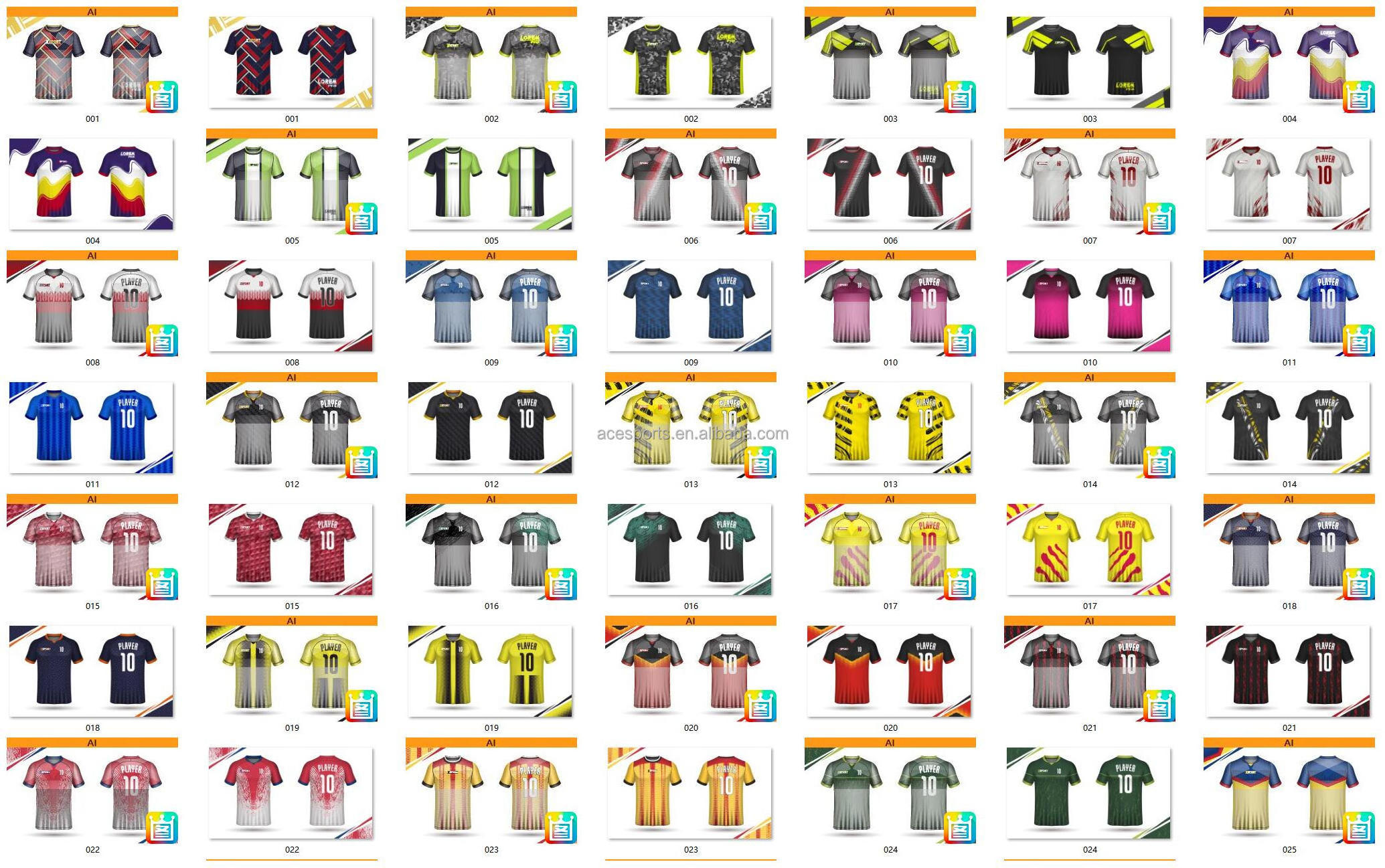 sublimation 100% Cotton feel Polyester football suit custom logo Adult children's professional sports club men's jersey