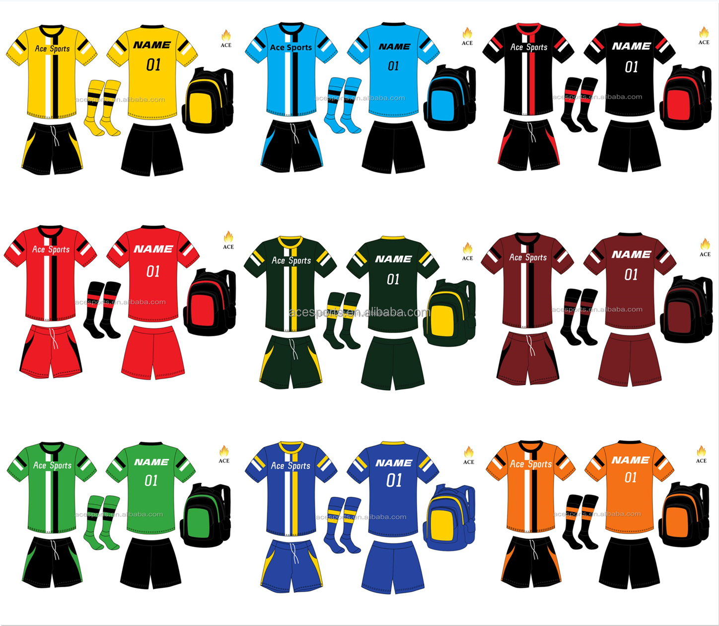 sublimation 100% Cotton feel Polyester football suit custom logo Adult children's professional sports club men's jersey