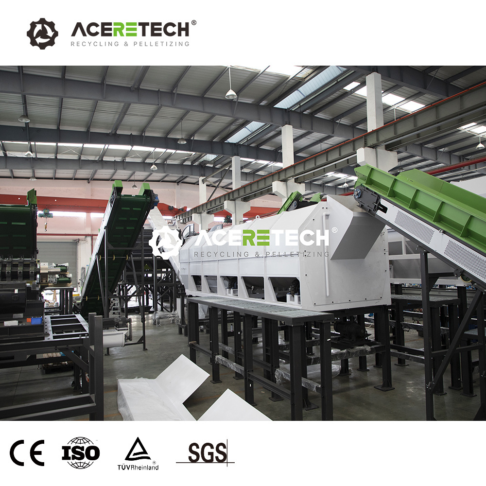 High Output 2000kg/h Plastic PET Bottles Disposal Recycling Crushing And Washing Line With Drying System AWS-PET