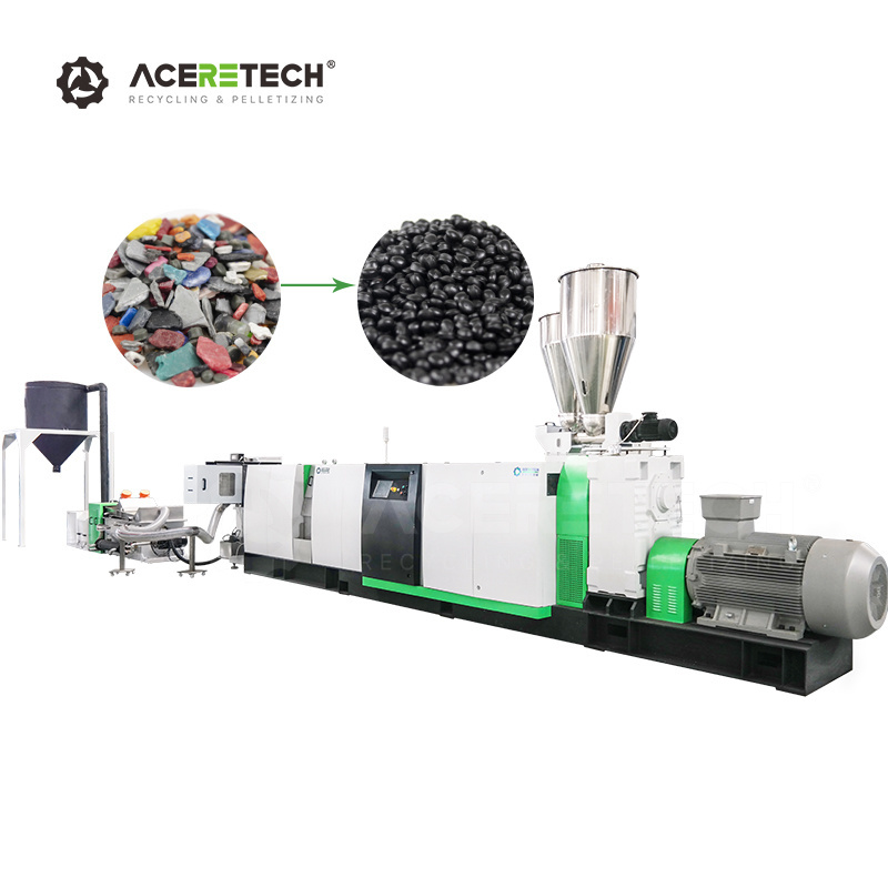 ASE Single Screw Extruder plastic pellet making machine PP/PE rigid flakes recycling pelletizing machine