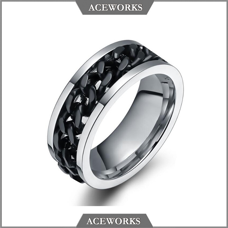 ACEWORKS Custom 316L Stainless Steel Signet Ring