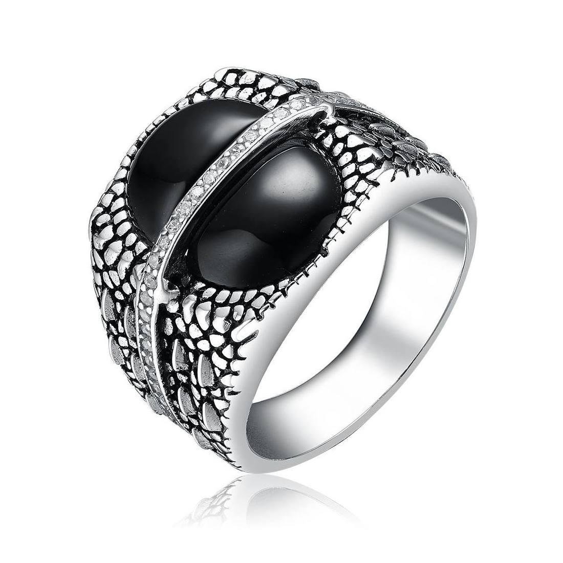 Men's Ottoman Jewelry Designs 925 Sterling Silver Rings Big Agate Stone Ring For Men