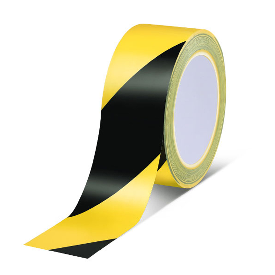 PVC Floor Marking Tape Factory Direct 48mm*33m Black & Yellow Striped Hazard Warning Tape