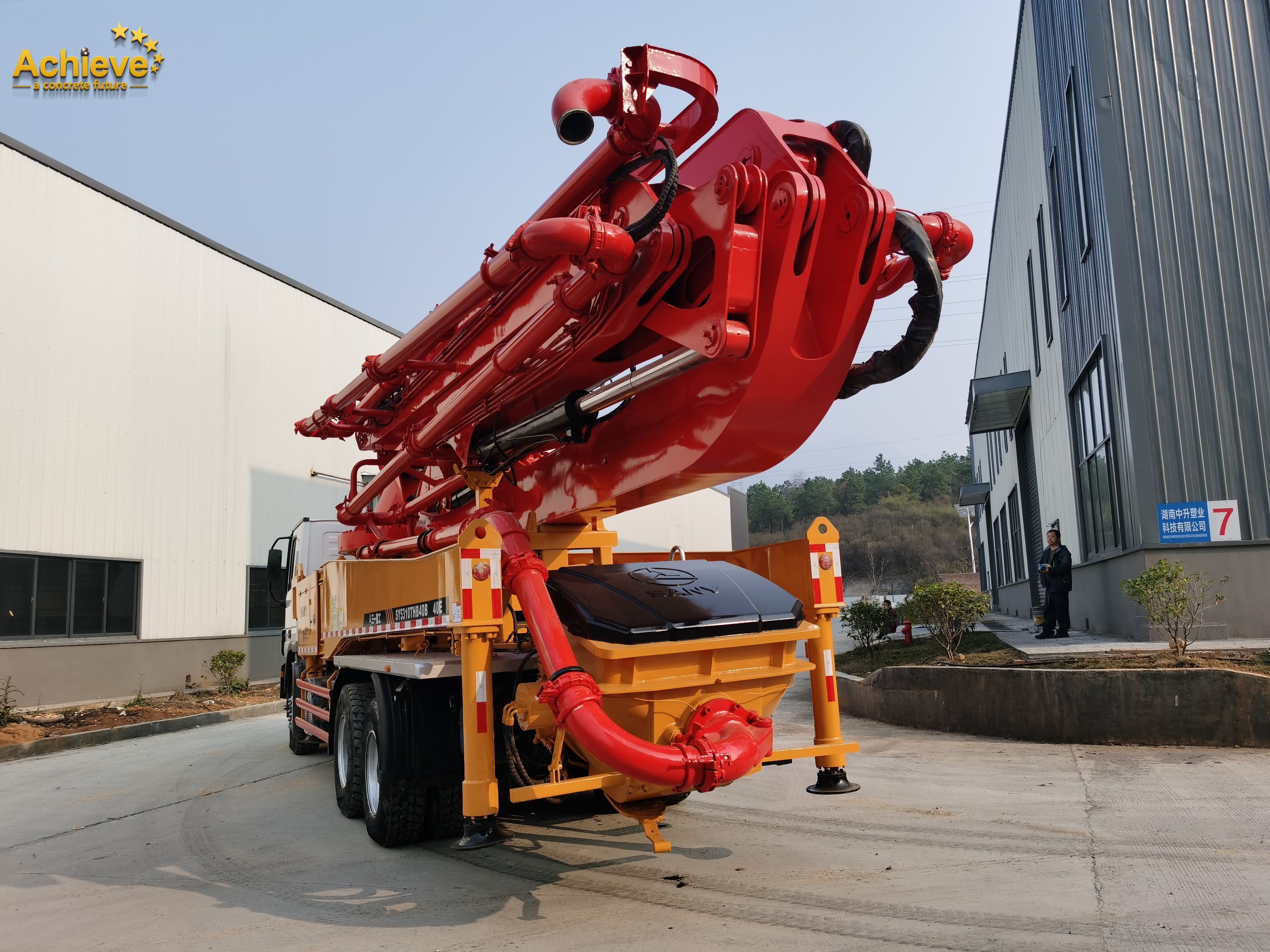 sany concrete pump for sale concrete pump machine 40m SY5310THB40B Used second hand truck mounted concrete pumps