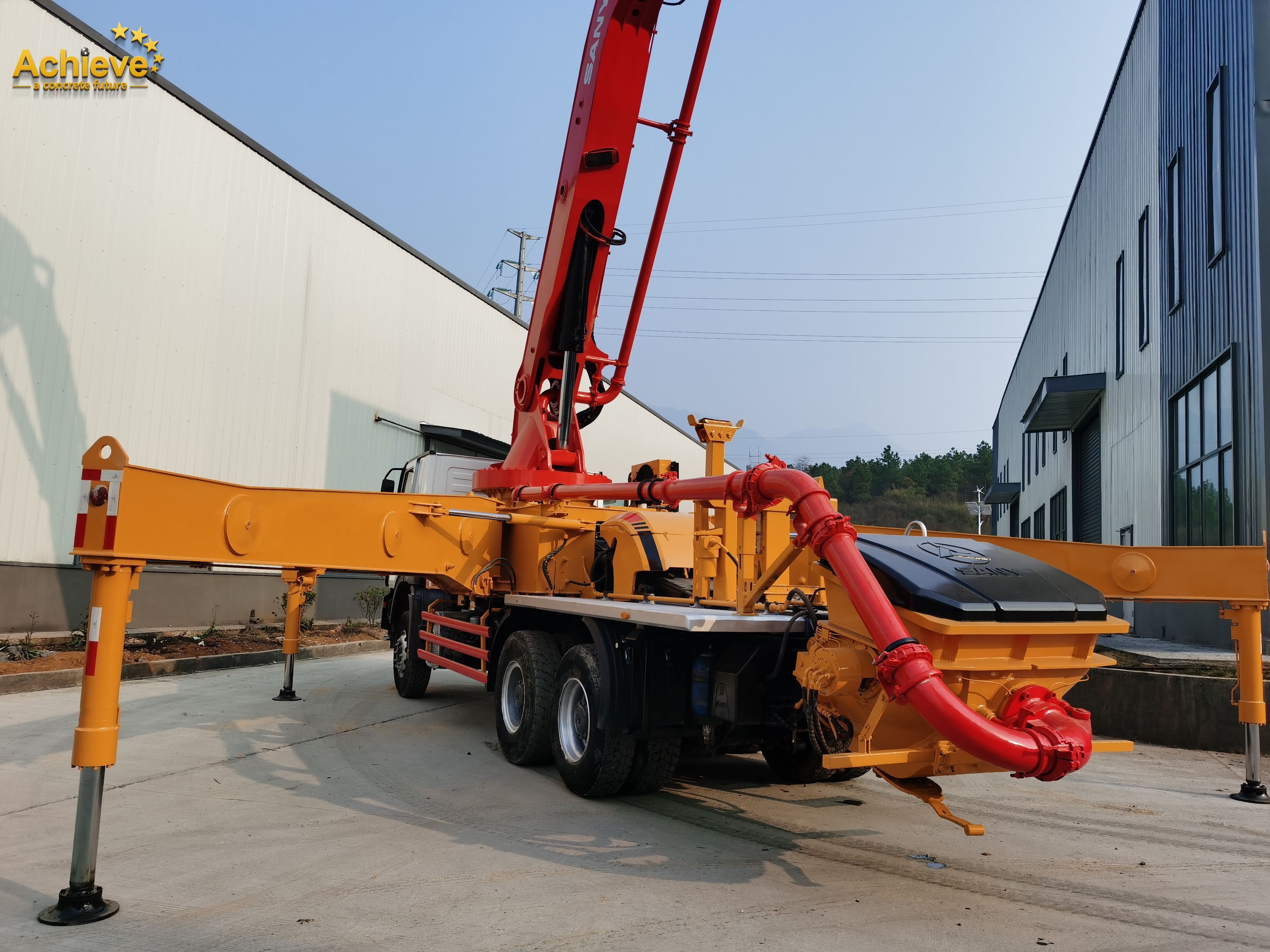 sany concrete pump for sale concrete pump machine 40m SY5310THB40B Used second hand truck mounted concrete pumps