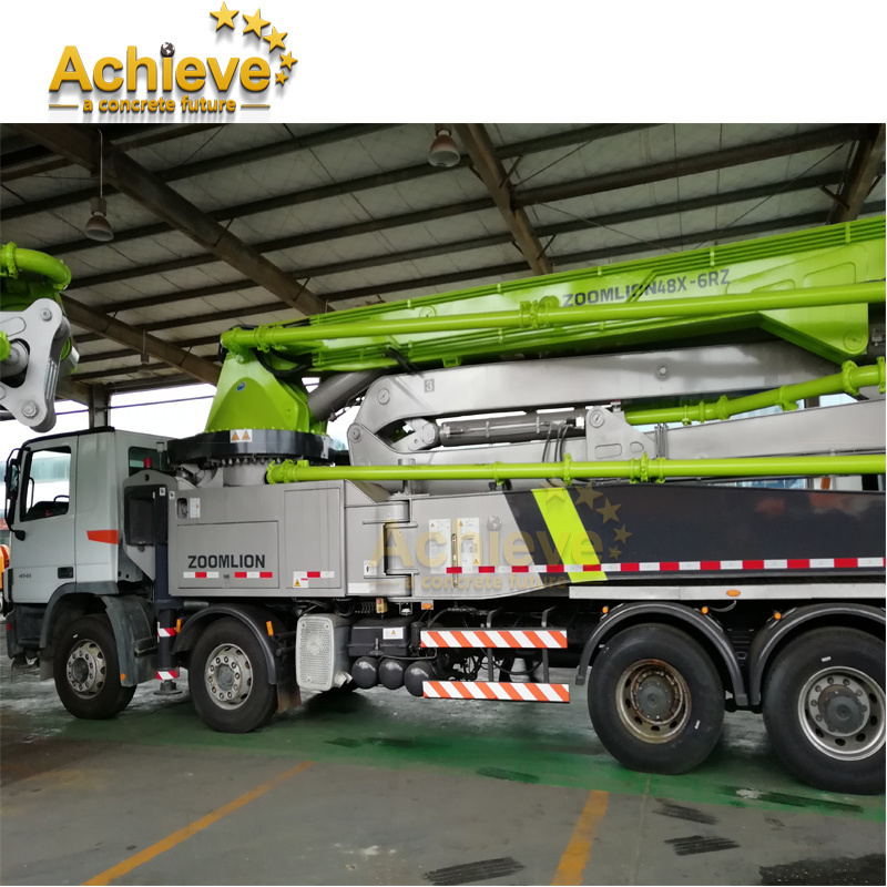 Engineering Used Small Boom Concrete Pump Truck With Benz Chassis