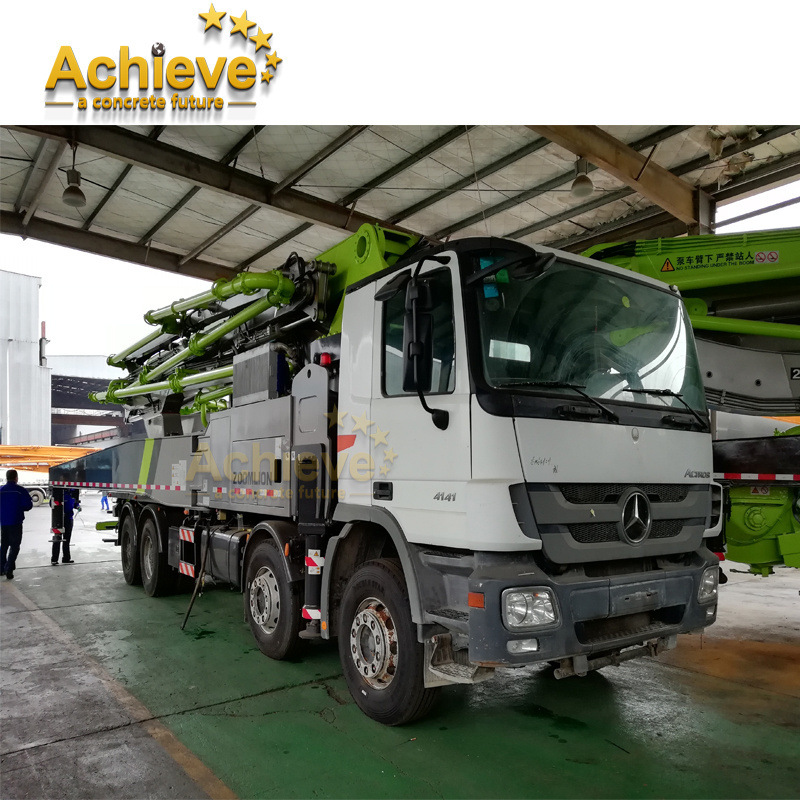 Engineering Used Small Boom Concrete Pump Truck With Benz Chassis