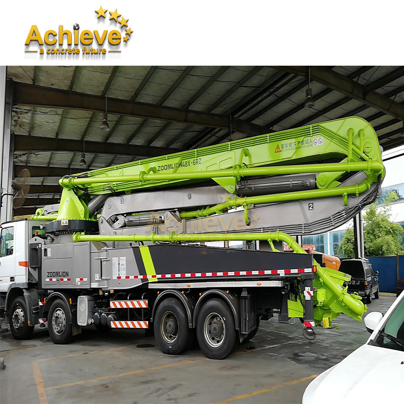 Engineering Used Small Boom Concrete Pump Truck With Benz Chassis