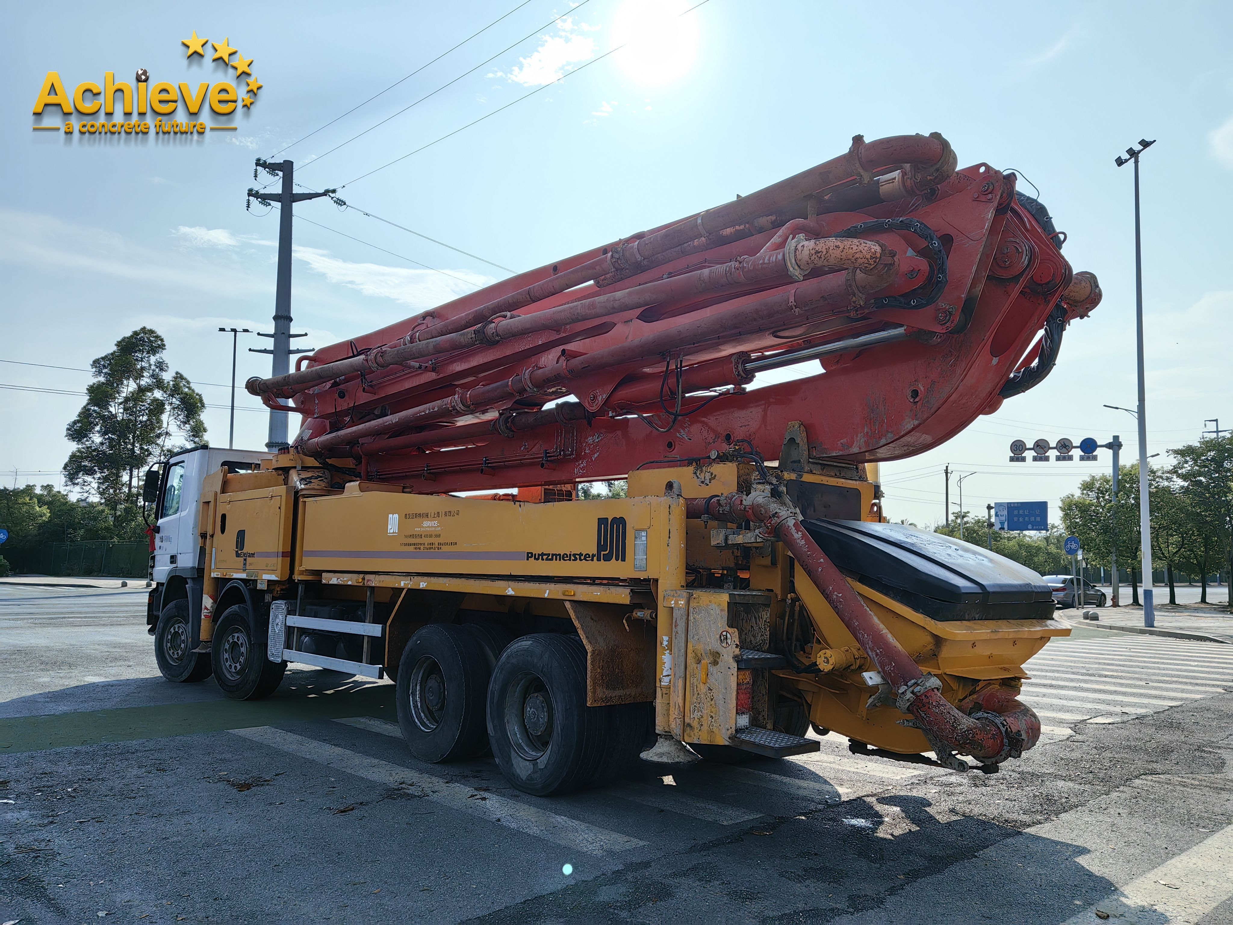 M39-4 39M High Quality China Machinery Used pump truck Truck Mounted Pumps Putzmeister Concrete Pump Car price