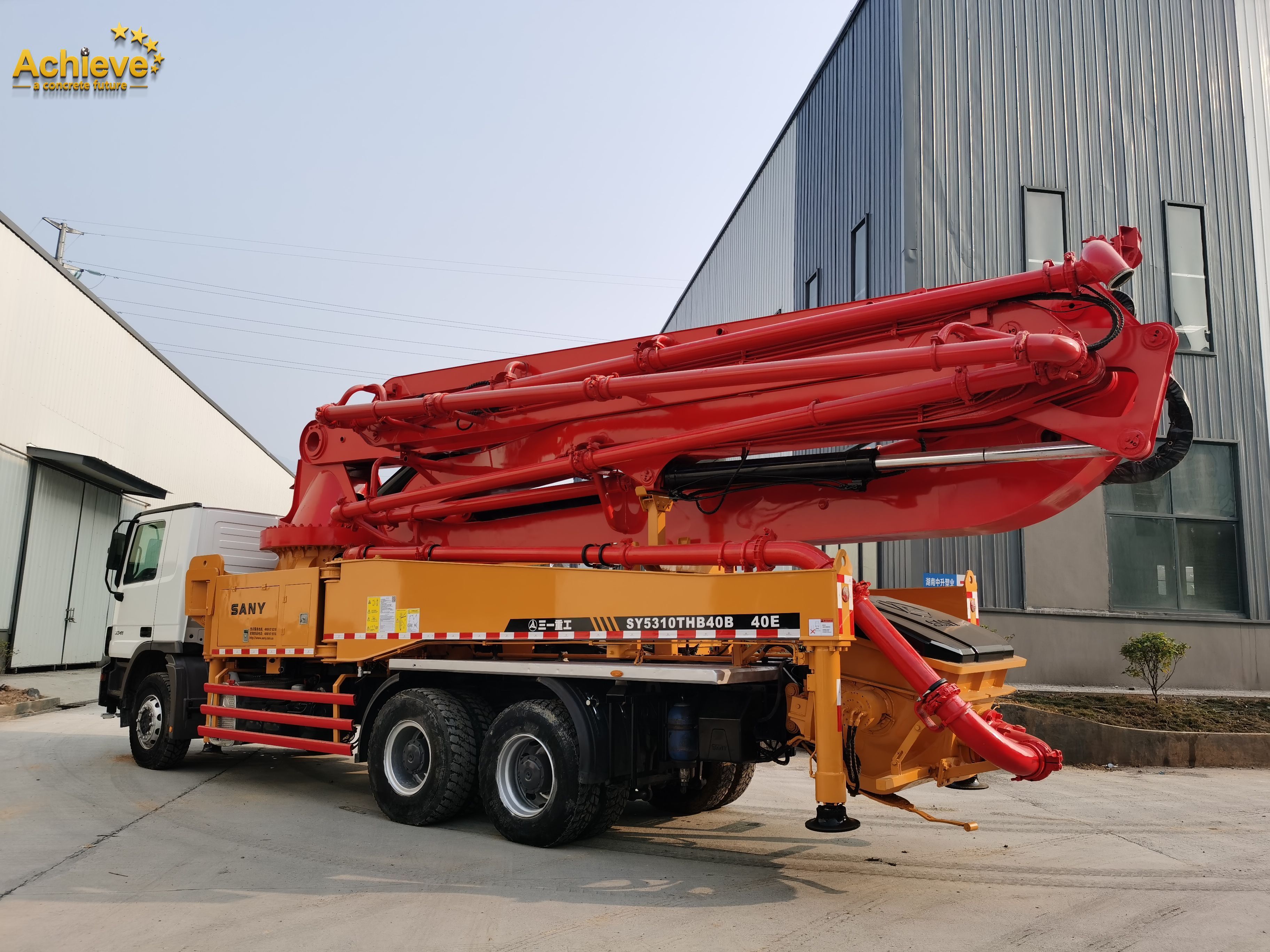 sany concrete pump for sale concrete pump machine 40m SY5310THB40B Used second hand truck mounted concrete pumps