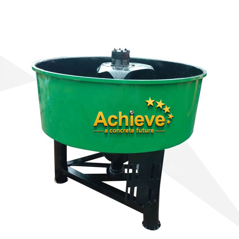 Factory Price Electric Concrete Cement Pan Mixer For Sale ACHIEVE concrete mixing plant