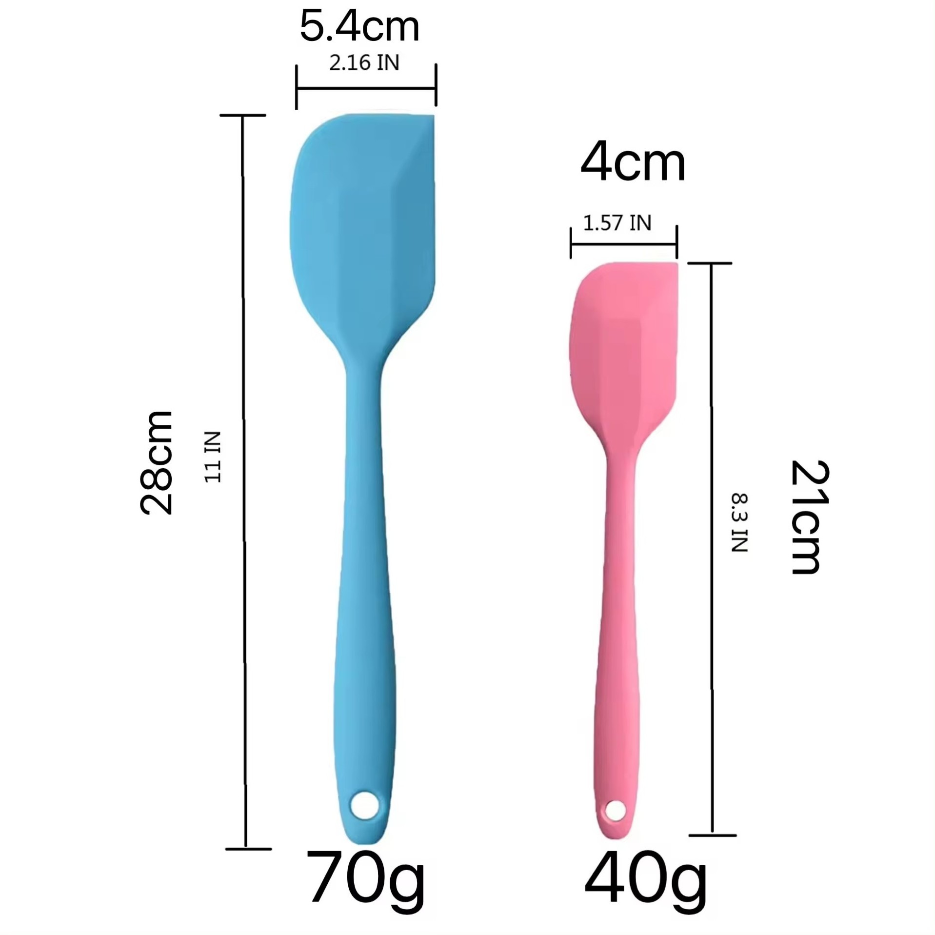 Food Grade Household Cooking Spatula Household Baking Mixing Tool Cookie Pastry Silicone Scraper Set