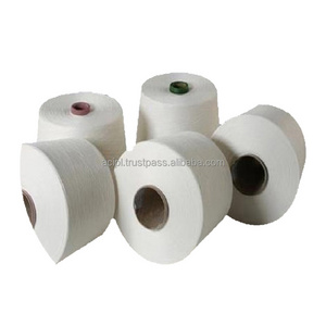 Factory Regenerated Yarn Ne 12S Recycled Poly Cotton Yarn Good quality 20s to 120s poly cotton yarn for Weaving Knitting