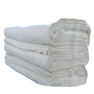 Cotton fabric bleached white width 120 inch gsm 180 flat packing roll packing with good quality Indian raw materials