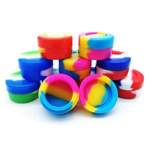 Wholesale Mini 2ml 3ml 5ml 7ml Travel Silicone Wax Jar Silicone Container For Oil