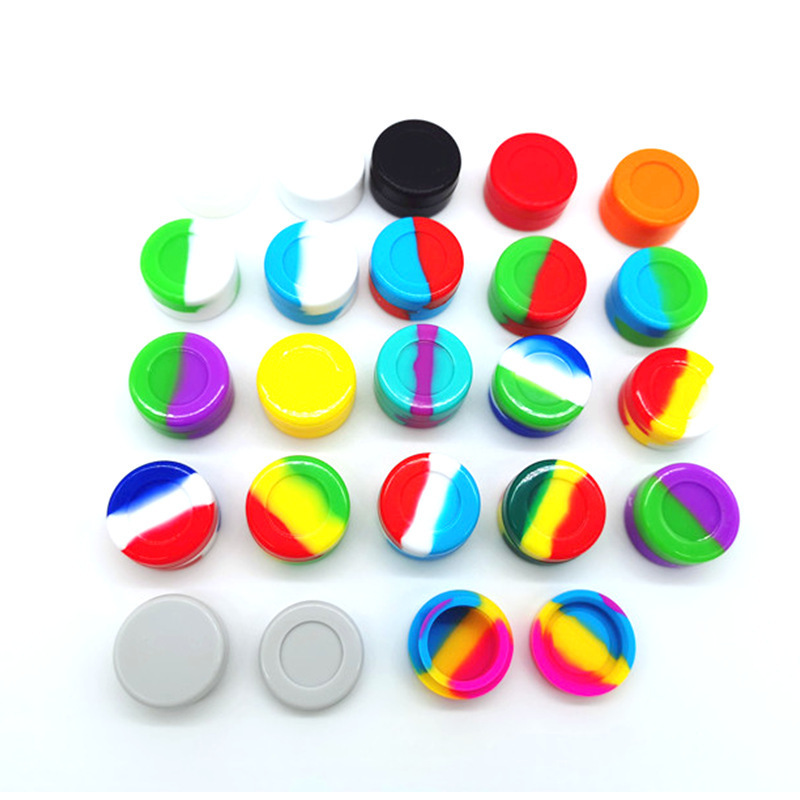 Wholesale Mini 2ml 3ml 5ml 7ml Travel Silicone Wax Jar Silicone Container For Oil