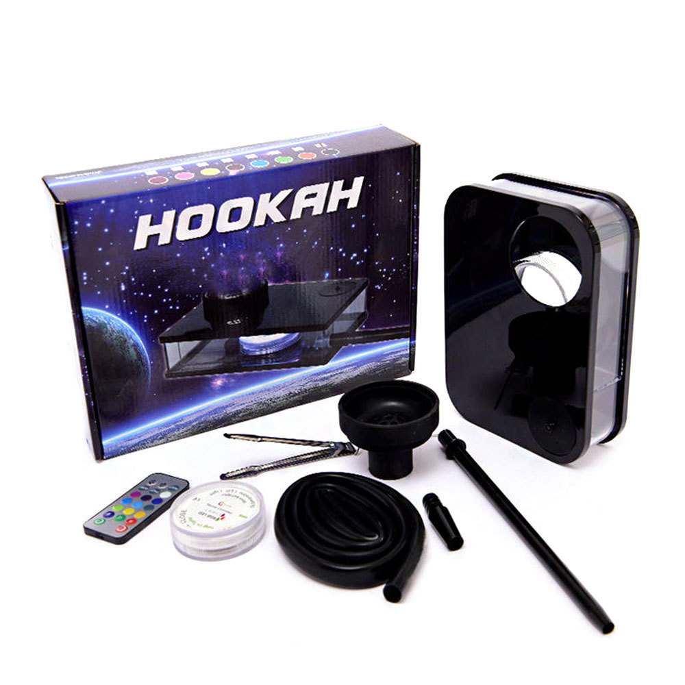 Portable Hookah Shisha Mini chicha Travel Square Acrylic Hookah