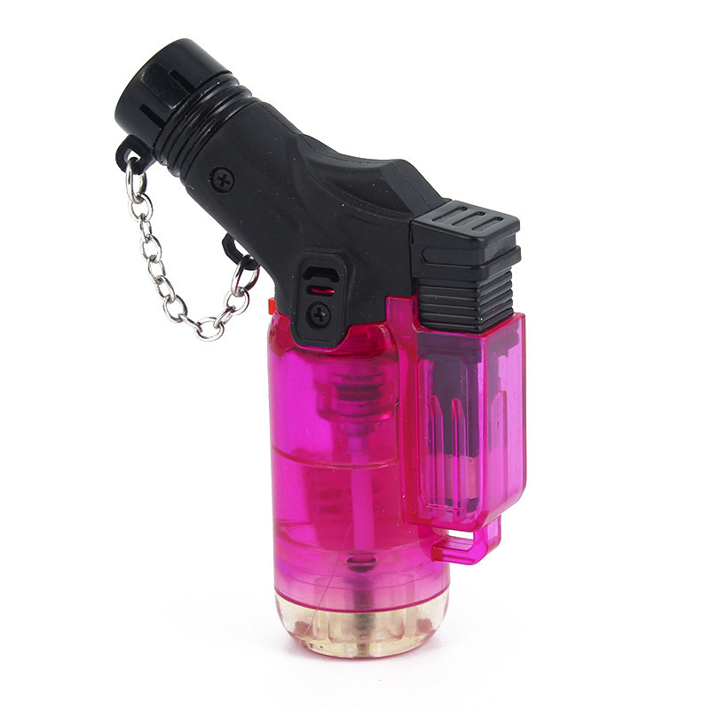 HC715 Plastic Windproof  Lockable Cigarette Lighter Jet Gas Torch Lighter Factory Wholesale