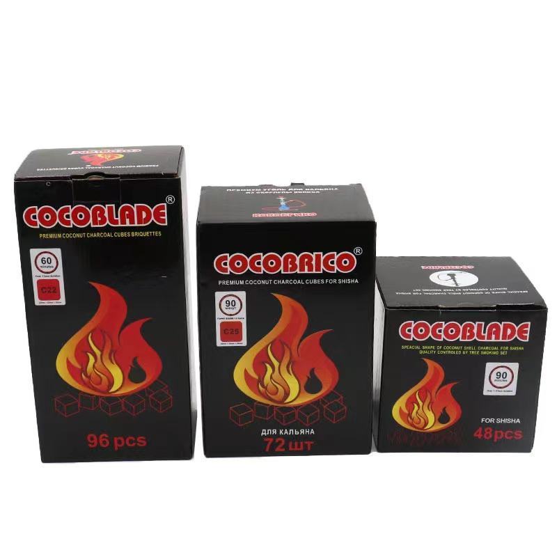 Hot Sale Arab Quick Light Burn Hookah Shisha Coconut Shell Charcoal Used For Sheesha Chicha Charcoal