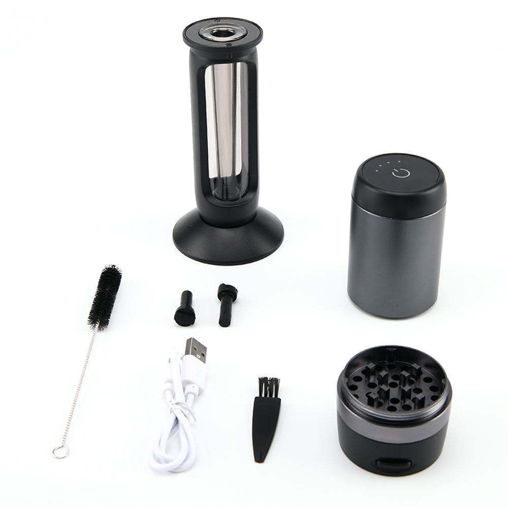 Factory Custom Electric Herb Grinder With Automatic Filling Flower Tobacco Herb Grinder With Tube