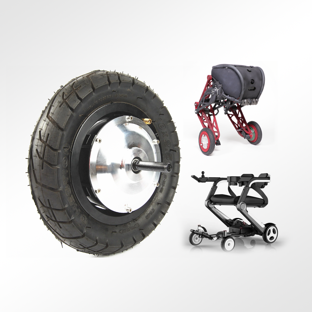 8'' 12'' Single Shaft Electromagnetic brake Wheelchair Wheel Motor/Electric Wheelchair Motor/Conversion Kit