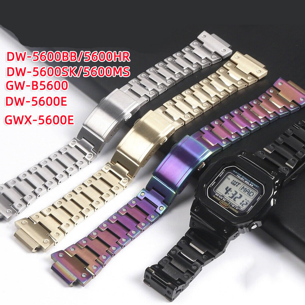 Stainless Steel Watch Bands Metal bezel cover DW5600 DW5610 GW5000 DW-5600 Series Watch case For Casio G Shock Watch