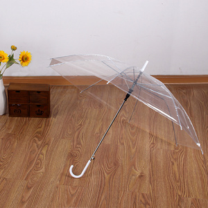 UmbrellaFashion Women PVC Clear Cheap Kids Parasol Colorful Transparent Umbrella