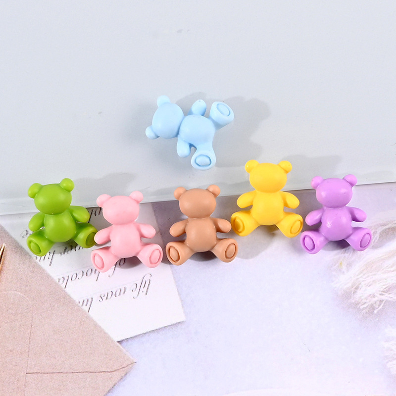 Bear Nail Art Cream Glue Handmade DIY Jewelry Earrings Small Accessories beads plastic resin charms