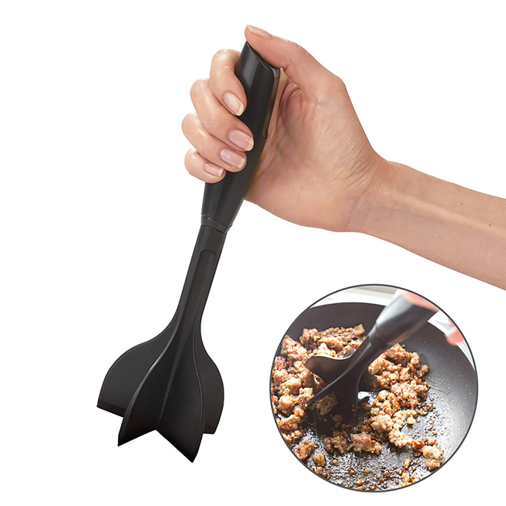 New Trending Heat Resistant Potato Masher Ground Hamburger Beef Meat Chopper