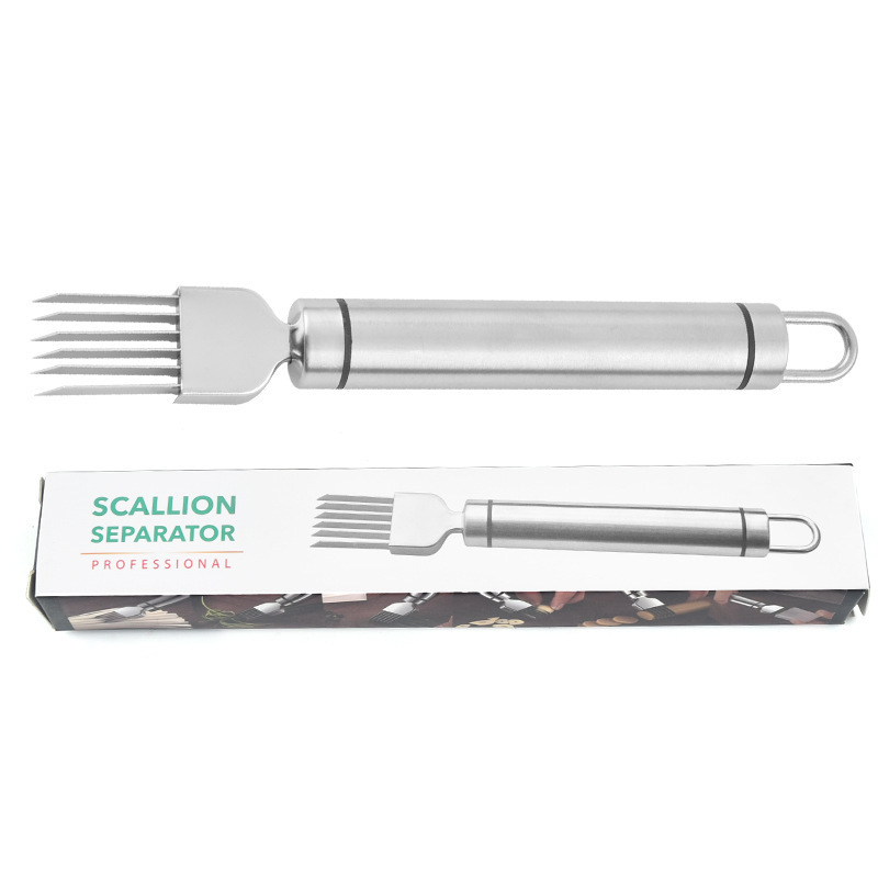 Stainless Steel Green Onion Slice Cutlery Scallion Cutter Shred Chopped Slicer Knife Stainless Steel Green Onion Slice Cutlery