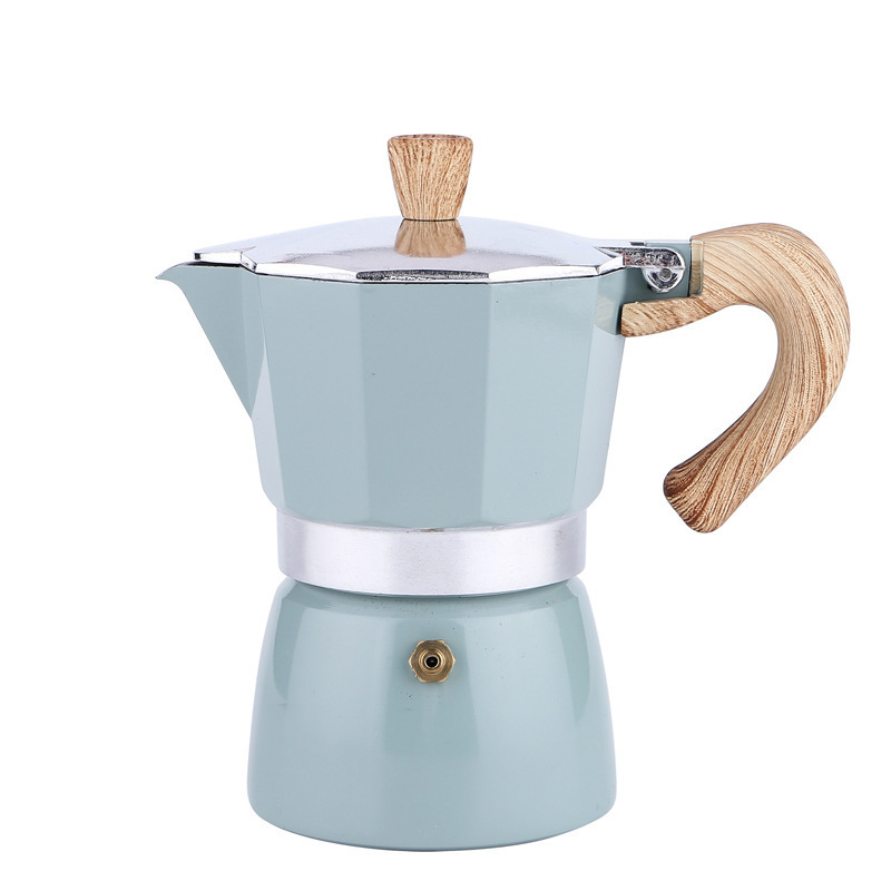 150ml Household Aluminum Mocha Latte Italian Espresso Moka Pot 3cup Stovetop Maker Coffee Percolator Dripolator