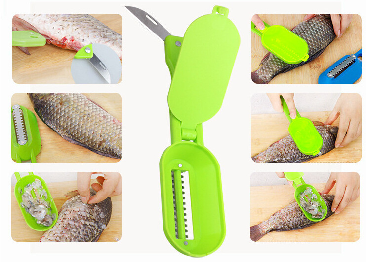 Kniffish Scaler Household Tools Planer Manual Fish Scale Scraping Stainless Steel Kitchen Wares