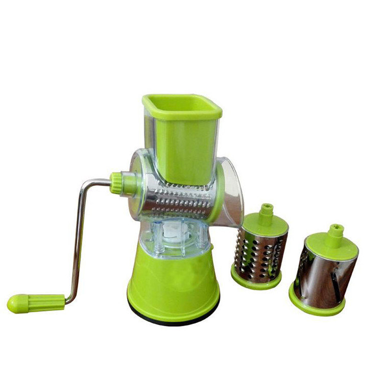 Manual Grater Multi-function Rotary Shredded Potato Machine Kitchen Gadget Cabbage Chopper 3 in 1 Manual Vegetable Grater