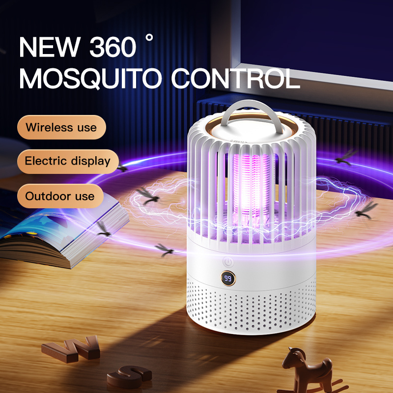 USB Rechargeable Bug Zapper Light Bulb Electric Mosquito Killer Lamp Killing Trap Devices