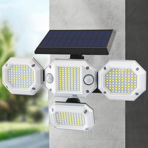 Security Lights Motion Outdoor solar powered IP65 Waterproof Super Bright Solar Motion Sensor Light Wireless with Remote Control