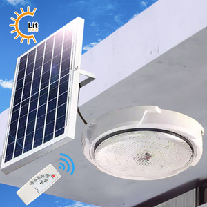 High Brightness Waterproof Remote Control 100W 200w 300w 400w 500w Indoor and Outdoor Solar Ceiling Light