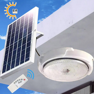 300 watt Solar Powered Ceiling LED Light 300W Round Office House Room Indoor Garden Lampe Bulbs Solar Ceiling Light