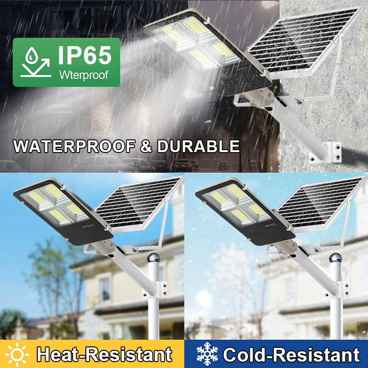 Lampadaires Solaires Remote Control LED Street Light Outdoor High Quality Solar Street Lamp 2 in 1 100w 200w 300w 400w Light