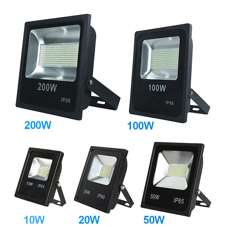 10W 20W 30W 50W 100W 150W 200W Outdoor IP65 SMD Slim LED Flood light