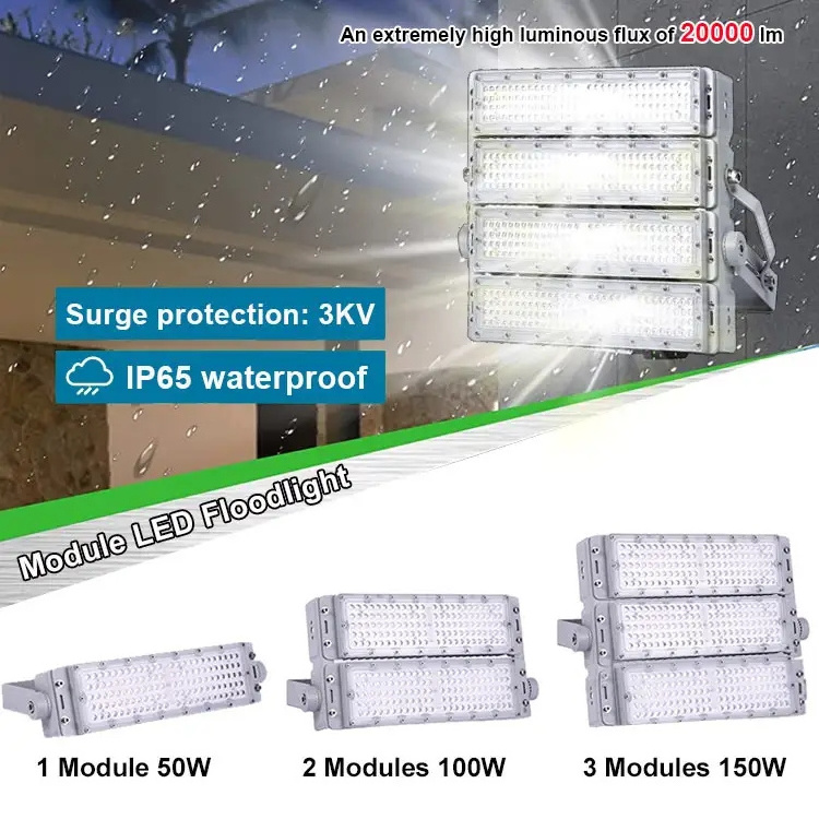 Waterproof Smd LED Reflector Floodlight Die-Casting Aluminum Good Heat Dissipation 150w 200w 300w 400w 500w Flood Light