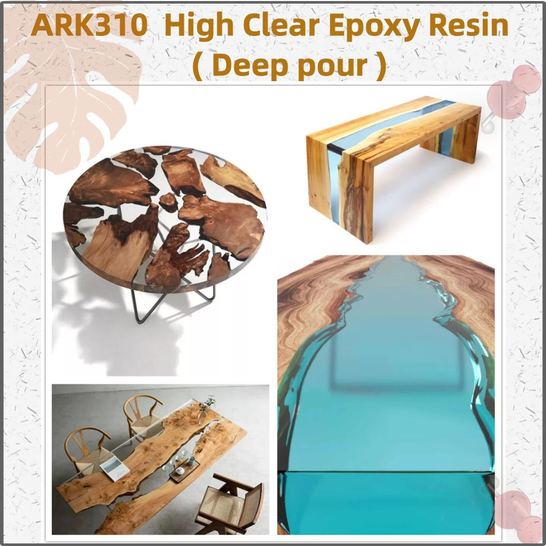 Crystal Clear Art Resin Coating Epoxy Resin Casting for Wooden Furniture And Crafts Wholesale Epoxy Resin AB Glue