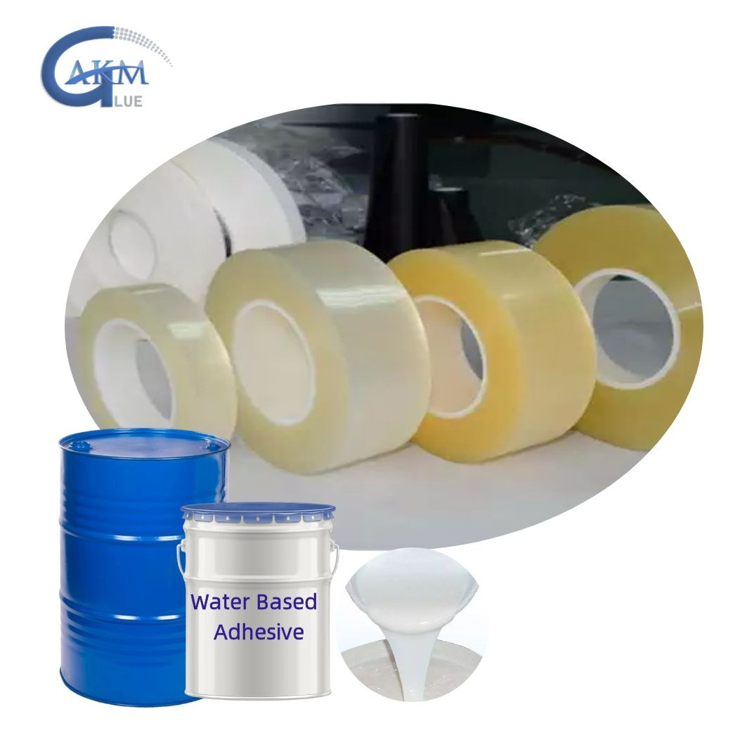 Water based adhesive glue  wholesale environmental milky white adhesives glues excellent adhesive for BOPP tape