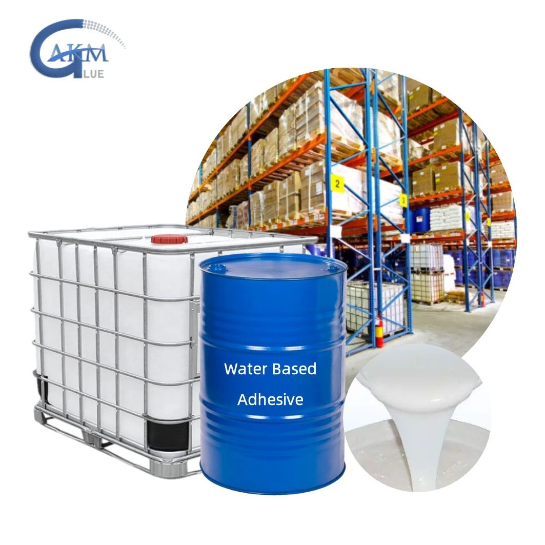 Water based adhesive glue  wholesale environmental milky white adhesives glues excellent adhesive for BOPP tape