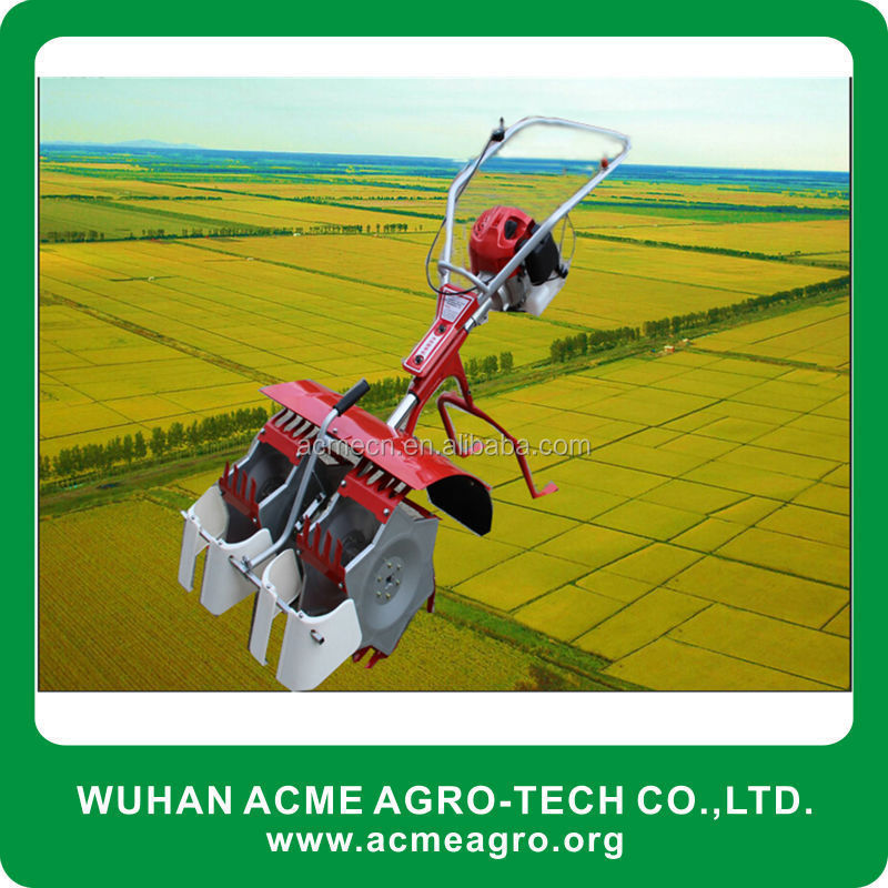 Hot Sale 2 Row Mini Power Tiller Paddy Field Rice Weeder