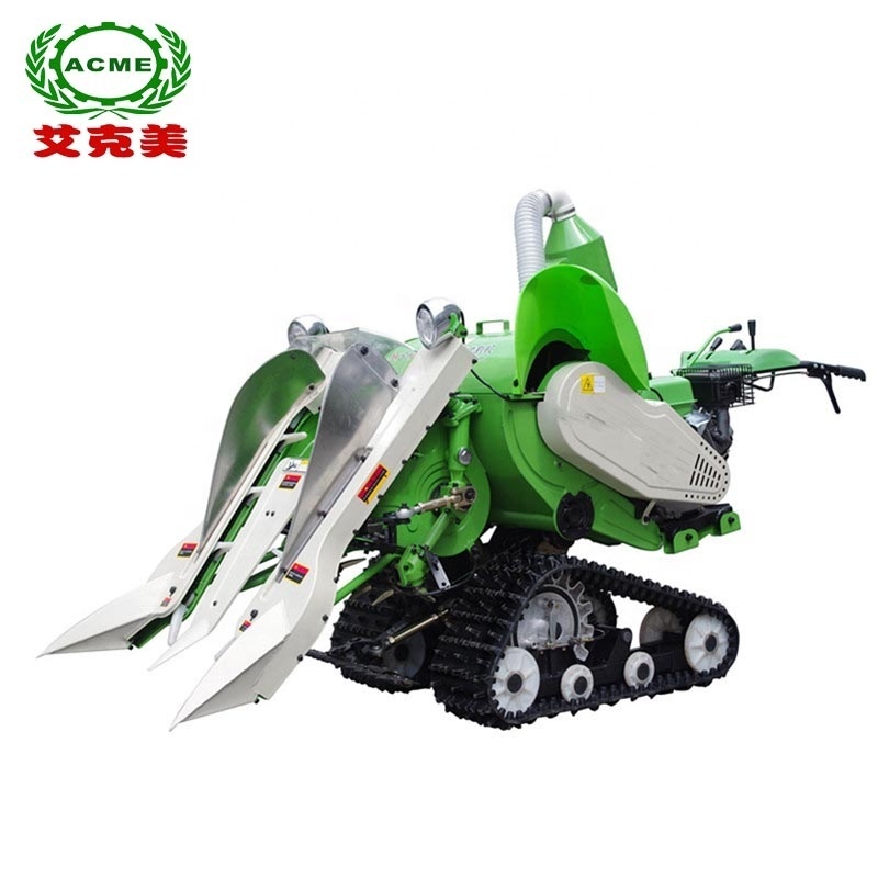 ACME Small Mini Rice Wheat Combine Harvester Long Life New 4LZ-0.6A Red Price of Rice Harvester in Philippines Diessel Engine