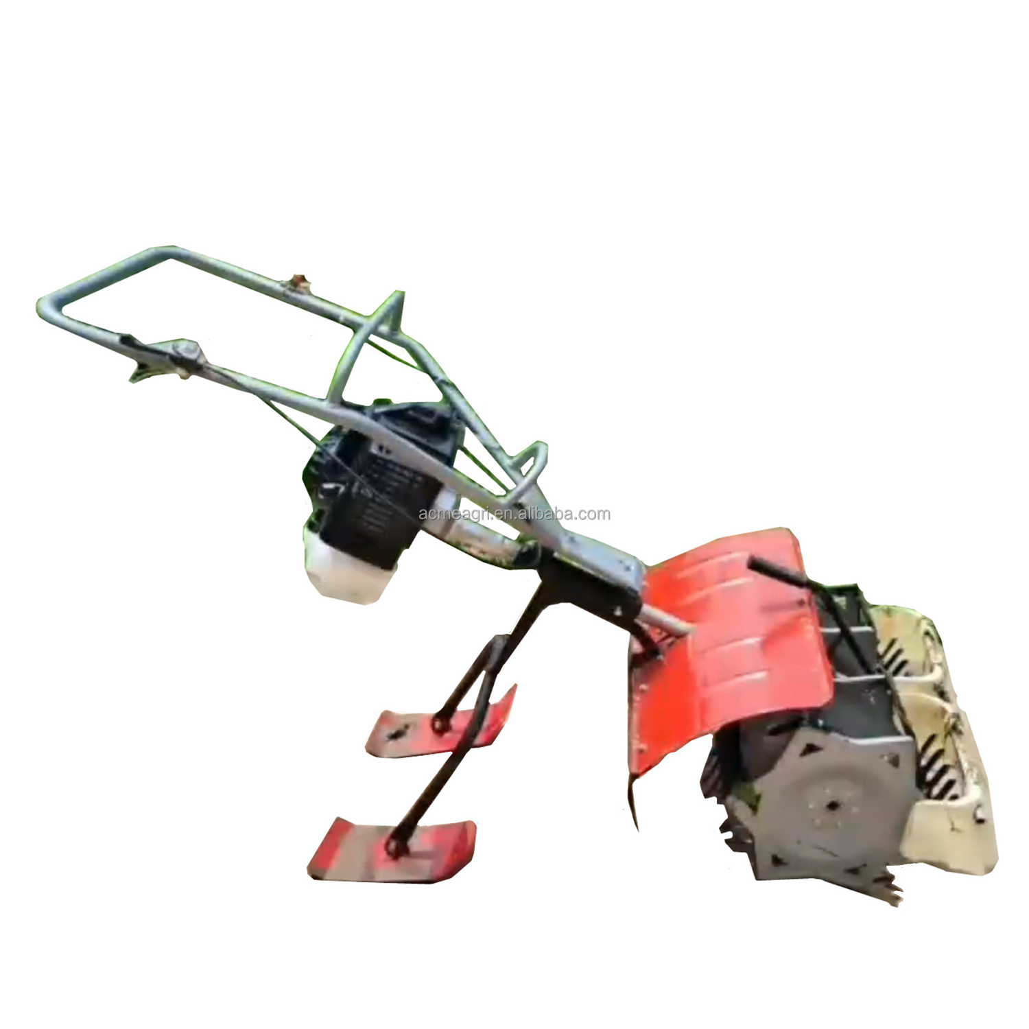 Hot Sale 2 Row Mini Power Tiller Paddy Field Rice Weeder for sale