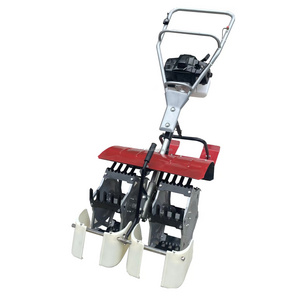 Hot Sale 2 Row Mini Power Tiller Paddy Field Rice Weeder for sale