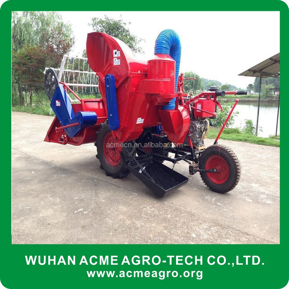 ACME Small Mini Rice Wheat Combine Harvester Long Life New 4LZ-0.6A Red Price of Rice Harvester in Philippines Diessel Engine