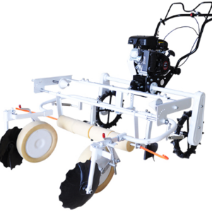 Agricultural plastic mulch applicator laying machine